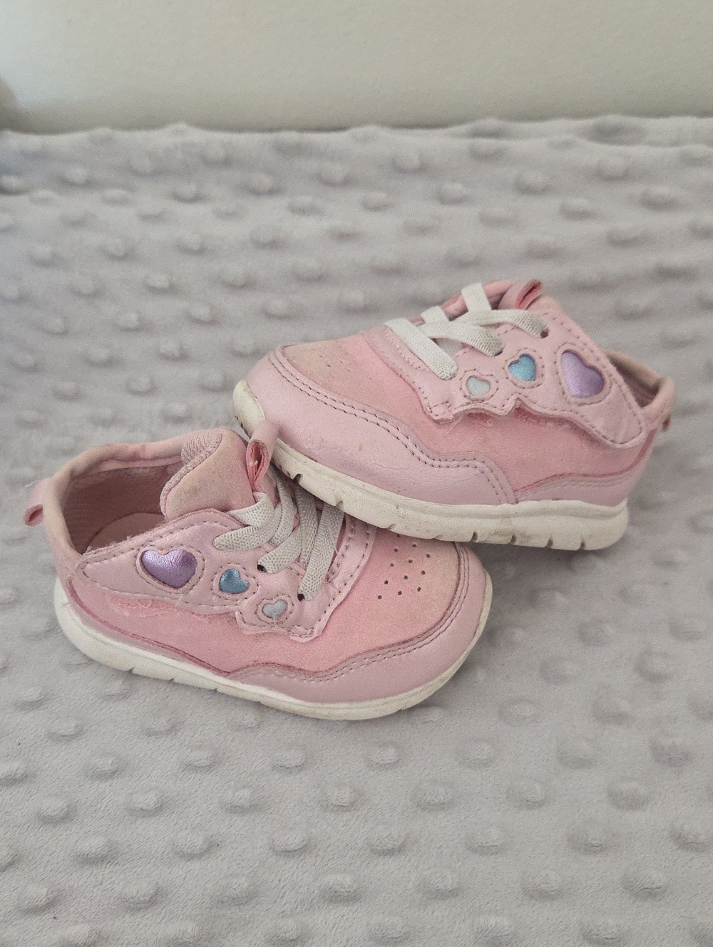 Carter's Pink Heart Accent Sneakers for Kids